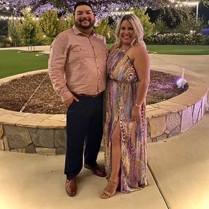 Multi color leopard dress